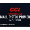 CCI Small Pistol Magnum Zündhütchen Nr. 550 – Box mit 5000 Stück
