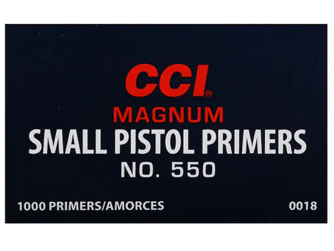 CCI Small Pistol Magnum Zündhütchen Nr. 550 – Box mit 5000 Stück
